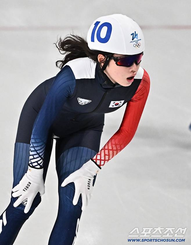 22일(한국시간) 이탈리아 밀라노 스피드스케이팅 스타디움에서 밀라노동계올림픽 스피드스케이팅 여자 매스스타트 준결승 경기가 열렸다. 10위로 탈락한 임리원. 밀라노(이탈리아)=송정헌 기자songs@sportschosun.com/2026.02.22/