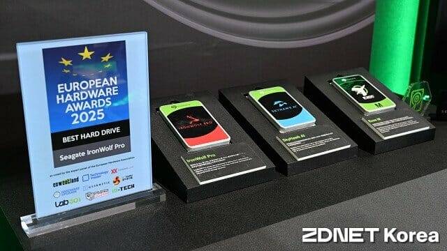 씨게이트가 용도별로 공급하는 다양한 대용량 HDD. (사진=지디넷코리아)