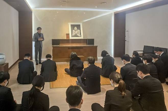 신영자 롯데재단 의장의 빈소가 마련된 서울 신촌 세브란스병원 장례식장. 롯데재단 제공