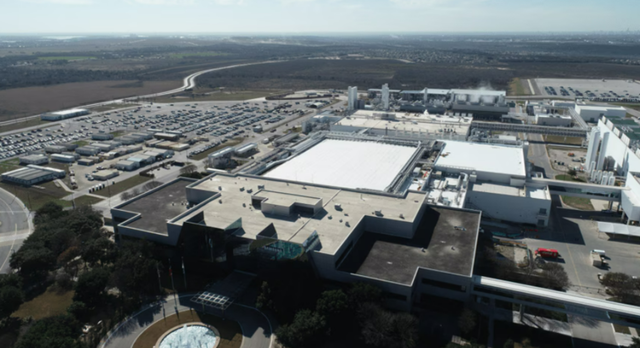 삼성전자가 370억달러(한화 54조원)를 들여 미국 테일러시에 건설 중인 반도체 공장 전경. [삼성전자]