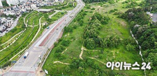 화성 장지동 물류창고 부지 모습. [사진=오산시]