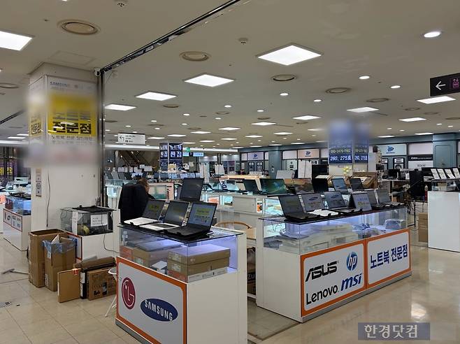 테크노마트 신도림점 매장 내부. / 사진=이수 기자