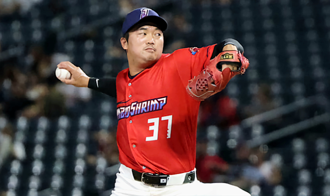 마이애미 말린스 산하 마이너 트리플A 잭슨빌 점보슈림프 시절 투수 고우석. 사진=MiLB 닷컴