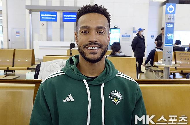 지난 시즌을 마치고 FC 안양을 떠나 전북 현대로 둥지를 옮긴 브루노 모따. 사진=이근승 기자