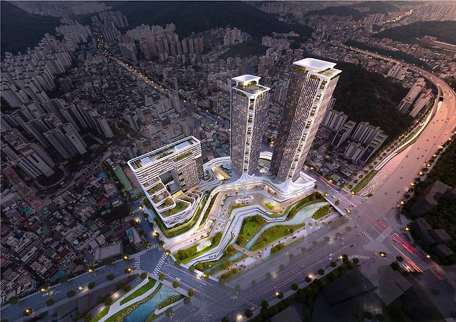 홍제역 역세권 활성화사업 조감도. [서대문구 제공]