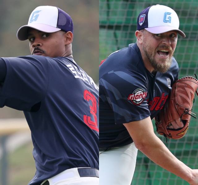 ▲ 엘빈 로드리게스, 제메리 비슬리 ⓒ롯데 자이언츠