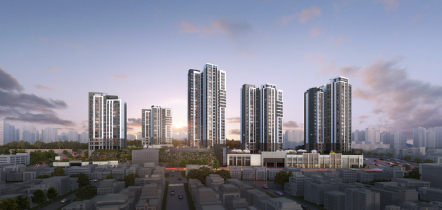 ‘해링턴 플레이스 오룡역’ 투시도. (진흥기업 제공)