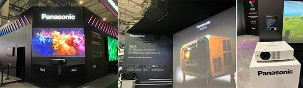 신규 프로젝터인 PT-HTQ20, PT-RQ45K의 시연, 4K LCD프로젝터 VMQ시리즈