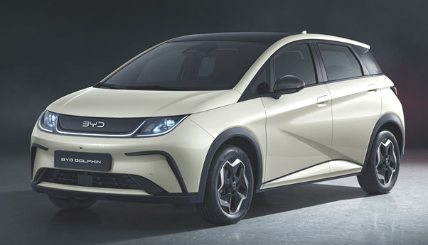 중국 전기차 업체 BYD의 소형 전기 해치백 ‘돌핀’. BYD코리아 제공