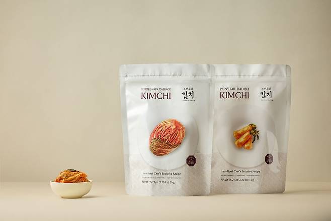 조선호텔 김치 제품. [조선호텔앤리조트 제공]