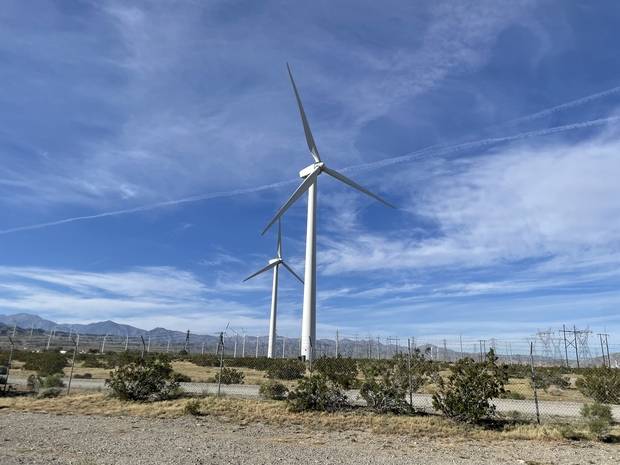 팜스프링스 일대 풍력발전기. 김창영 특파원