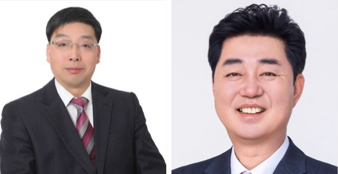 ▲ 성남시의원 가선거구 국힘 남용삼(왼쪽) 예비후보, 나선거구 국힘 안광환 예비후보. /사진제공=선관위