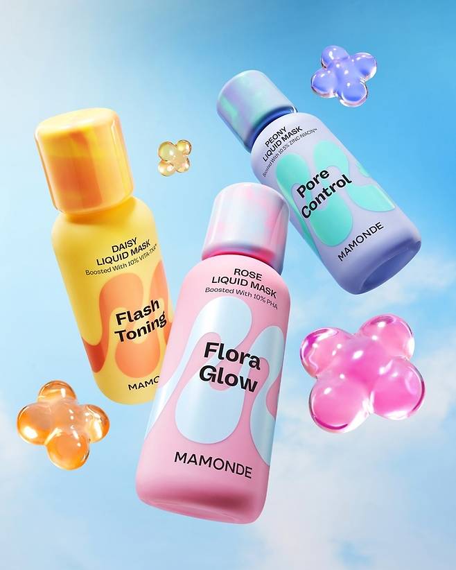 마몽드 '리퀴드 마스크' 라인업 제품./사진=아모레퍼시픽