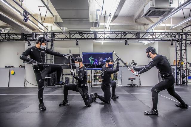 펄어비스의 ‘모션 캡처 스튜디오’. 펄어비스 제공.