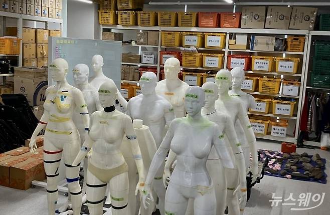 펄어비스 홈 원 3D 스캔 스튜디오 마네킹. 사진=김세현 기자