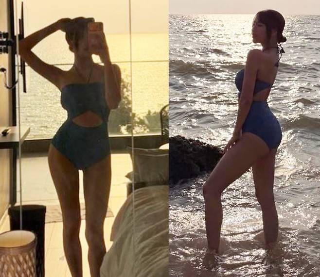 나티가 비키니 몸매를 공개했다. 사진=나띠 인스타그램