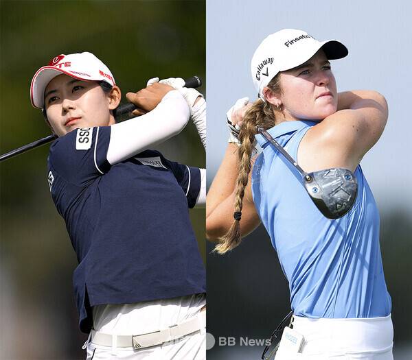 2026년 미국여자프로골프(LPGA) 투어 '아시안 스윙' HSBC 위민스 월드챔피언십에 출전하는 루키 황유민 프로, 미미 로즈(잉글랜드). 사진제공=ⓒAFPBBNews = News1 (사진을 무단으로 사용하지 마십시오.)