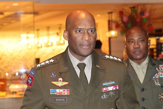 제이비어 브런슨 주한미군사령관. 연합뉴스