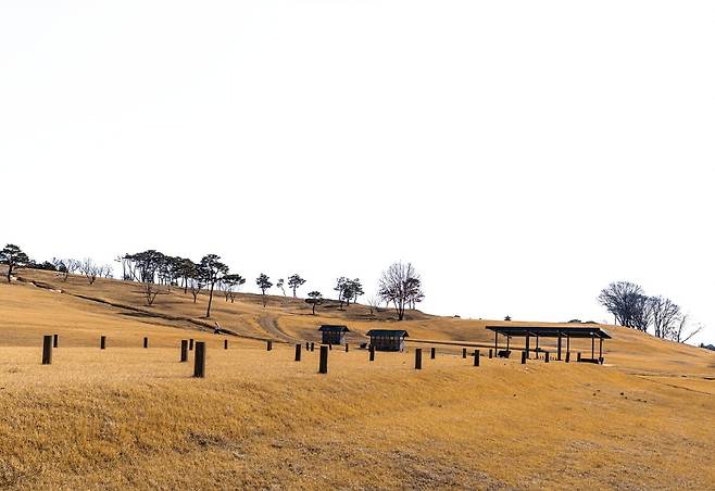 백제 후기 왕궁의 흔적이 뚜렷한 익산 왕궁리 유적(사진=이효태)