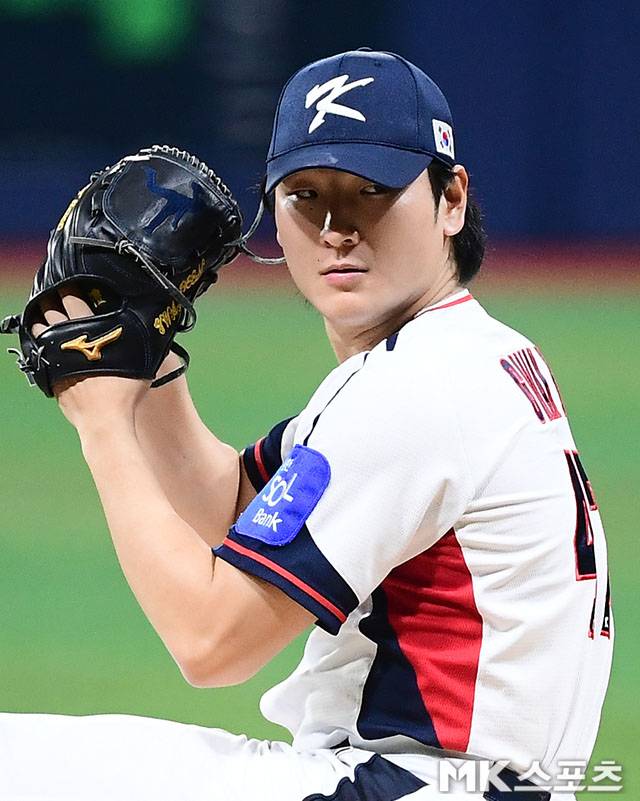 이번 WBC서 대표팀 에이스를 맡아줘야 할 곽빈. 사진=김영구 기자