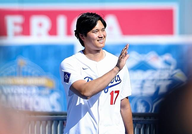팬 페스티벌에 나섰던 오타니. /사진=LA 다저스 공식 SNS