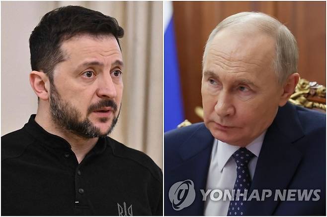 젤렌스키·푸틴 [AFP·로이터=연합뉴스 자료사진. 재판매 및 DB 금지]