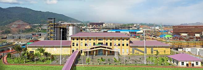 인도네시아 모로왈리 산업단지에 위치한 PT QMB 니켈 제련소 전경. (사진=QMB)