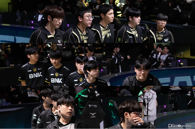 젠지e스포츠-BNK 피어엑스-디플러스 기아(위에서부터)