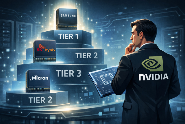 엔비디아가 차세대 AI 가속기 베라 루빈 출시를 앞두고 HBM4 공급 전략을 세분화할 계획인 것으로 나타났다. 사진은 챗GPT가 그린 일러스트.