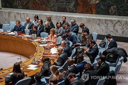 유엔 안보리 우크라 의제 회의. 연합뉴스