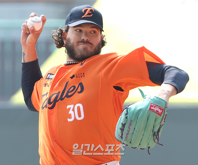 한화 이글스 소속 당시의 코디 폰세. [사진 인천=김민규 일간스포츠 기자]
