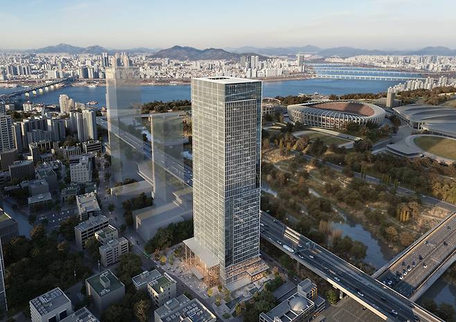 삼성동 옛 한국감정원부지에 들어설 38층 업무시설 조감도 [자료출처=서울시]