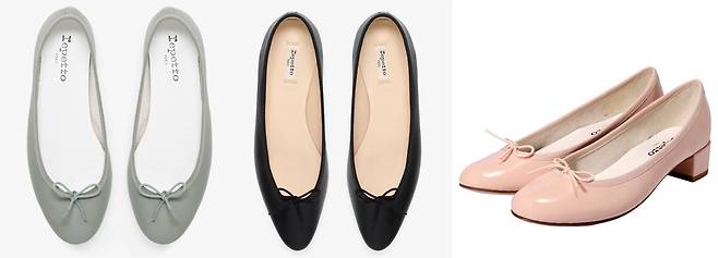 다양한 스타일의 플랫슈즈. 레페토 제공