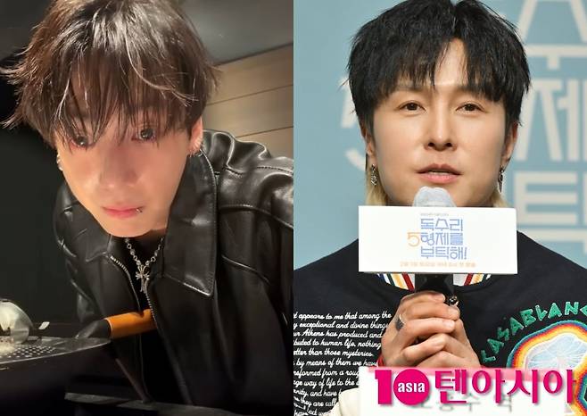 방탄소년단 정국, 신화 김동완/ 사진=정국 라이브 캡처, 텐아시아 DB