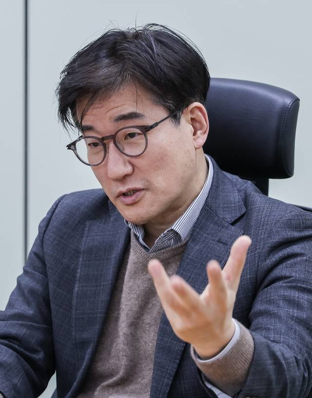 신형관 중국자본시장연구소 소장이 중국 휴머노이드 생태계에 대해 얘기하고 있다. 박동욱 기자 fufus@