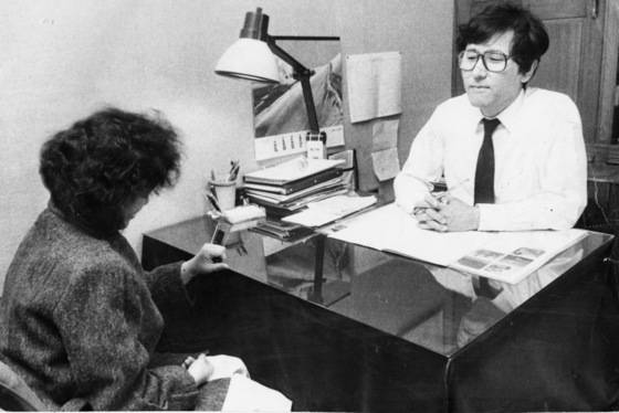 이시형 박사와 그에게 상담받고 있는 한 가정주부의 모습. 중앙포토