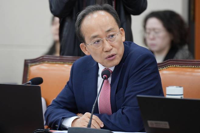 추경호 의원이 26일 성명을 내고 대구·경북 행정통합 특별법의 2월 임시국회 내 처리를 촉구하며 민주당과 이재명 정부를 강하게 비판했다. 출처=추경호 의원 페이스북&nbsp;&nbsp;