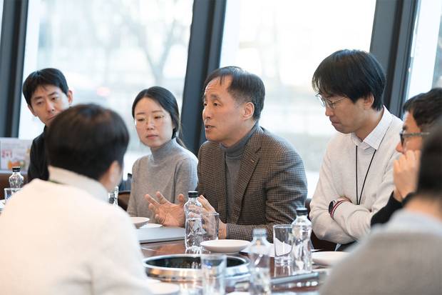 장영진 한국무역보험공사 사장이 지난달 28일 정부세종청사 인근에서 개최한 신년 기자간담회에서 발언하고 있다. 사진 제공=무보