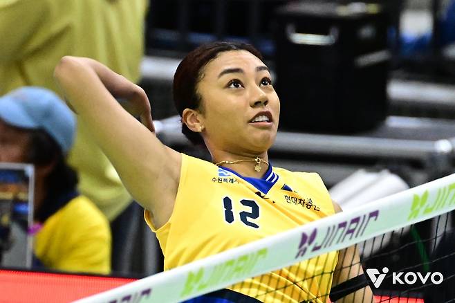 현대건설 아시아쿼터 아웃사이드 히터 자스티스는 공수 양면에서 맹활약하며 팀의 선두 경쟁에 크게 기여하고 있다. 사진제공|KOVO