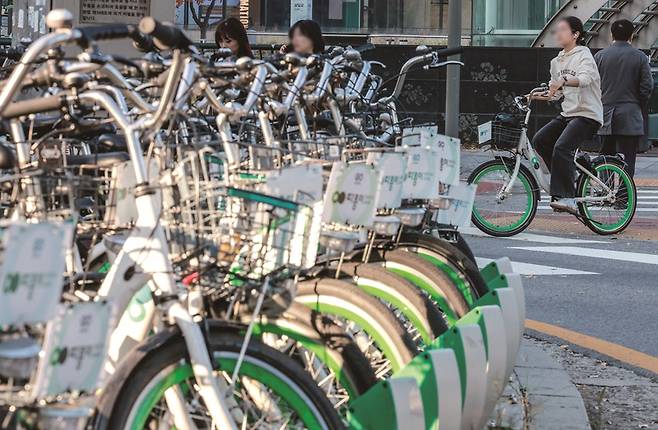 서울시 공공자전거 '따릉이' 가입자 개인정보 약 462만건이 유출됐다.[사진｜뉴시스]