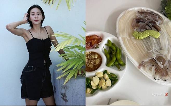 늘씬한 모습으로 부러움을 사는 유이가 체중 관리에 좋은 음식을 선택했다. 사진=유이 소셜미디어