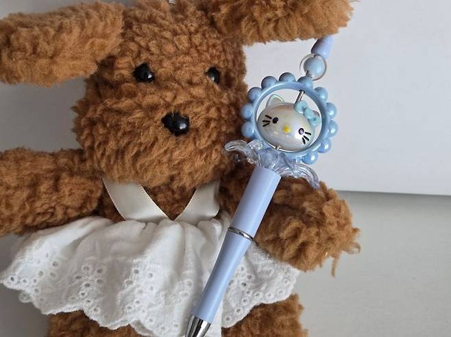 기자가 동대문 종합시장에서 직접 만들어본 볼펜. ⓒ데일리안 남가희 기자