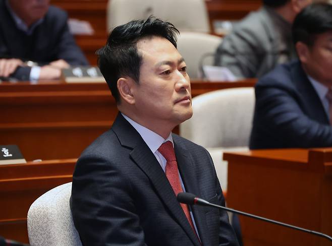 장동혁 국민의힘 대표가 24일 오전 서울 여의도 국회에서 열린 의원총회에 참석해 있다. 뉴시스