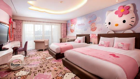 롯데호텔 제주에 마련된 헬로키티 룸. [사진=롯데호텔앤리조트]