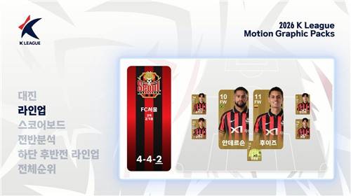 2026시즌 K리그 중계 그래픽 [한국프로축구연맹 제공. 재판매 및 DB 금지]