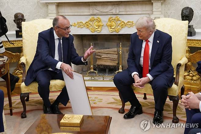 지난해 6월 백악관 정상회담 [UPI 연합뉴스 자료사진. 재판매 및 DB 금지]