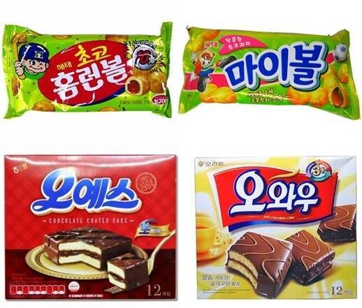 제과업계에서 느닷없이 '미투' 제품들이 다시금 등장해 의구심을 자아내고 있다. 업계에서는 대내외 경기 불확실성에다 원가 부담이 커 신제품 개발 부담이 크다는 설명이지만, 전문가는 이러한 미투 제품들이 자칫 K-푸드 경쟁력을 저해할 수 있다고 경고한다. /해태제과, 롯데웰푸드, 오리온 각 사