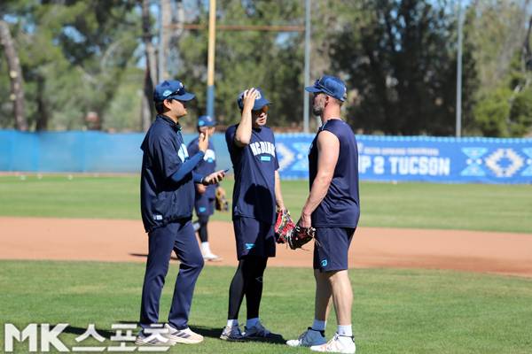 NC 외인 타자 맷 데이비슨은 메이저리그 구단과 평가전을 주선했다. 사진(美 투손)= 김재호 특파원