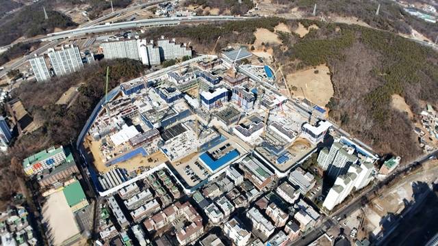 공사가 진행 중인 원당1구역 전경. 고양시 제공