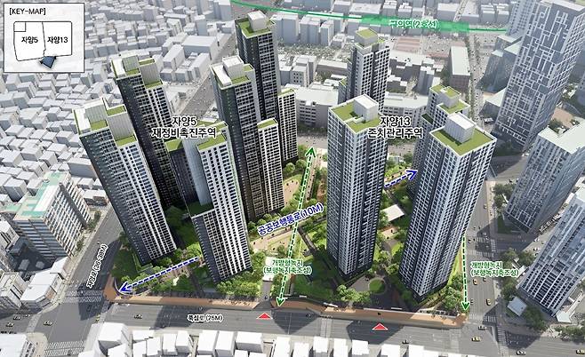 광진구 자양5구역 조감도